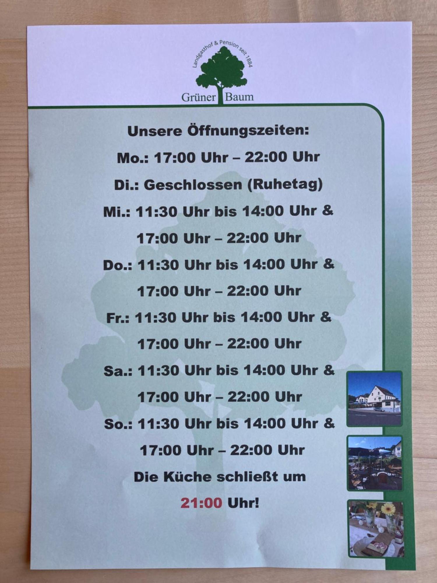 格鹿内鲍姆餐厅酒店 Leidersbach 外观 照片